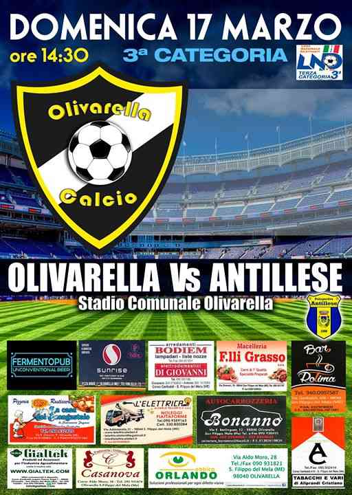 Olivarella Calcio vs Antillese