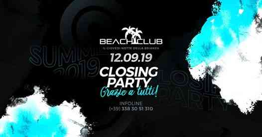 Closing Party 2019 • Beach Club