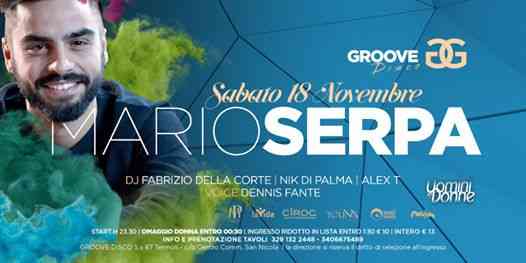 MARIO SERPA al Groove Saturday 18h November