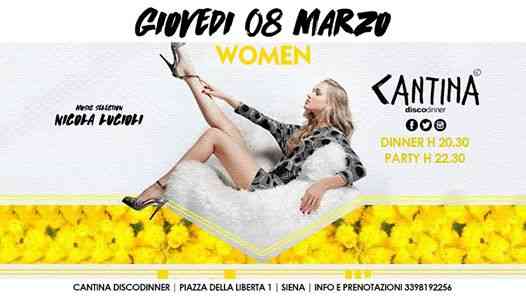 Giovedì 8 Marzo - Cantina Women - Special Edition