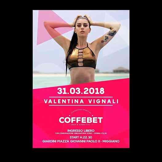 Valentina Vignali al Coffebet Miggiano