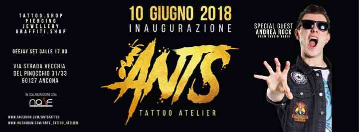 Domenica 10 Giugno 'AntsTattoo openig with AndreaRock' at Ancona