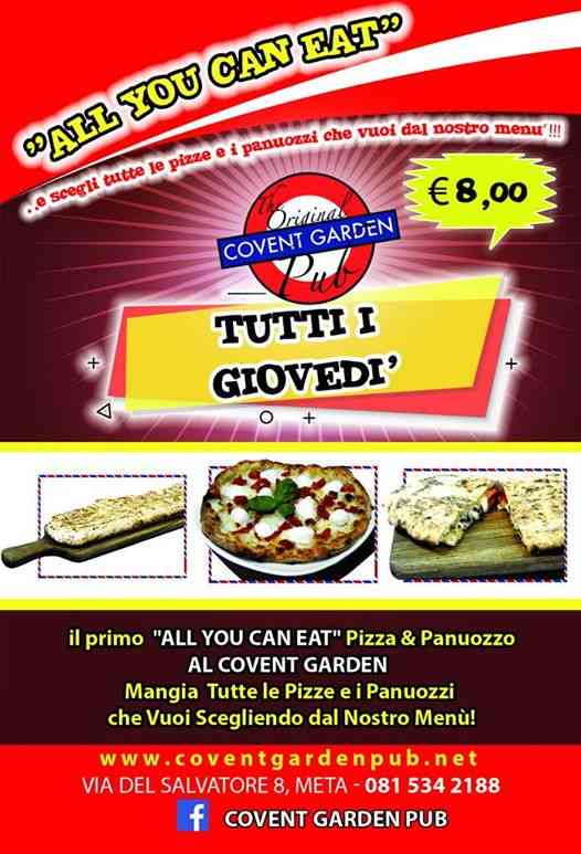 All You Can Eat Pizza & Panuozzo! Prezzo bloccato: 8 euro!