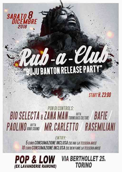 Rub-a-Club special ed. "Buju Banton Release Party"