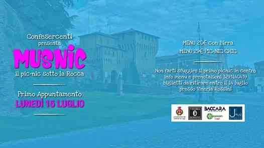 MusNic ☞ Musica & Picnic Nel Parco Della Rocca ☞ 15 Luglio
