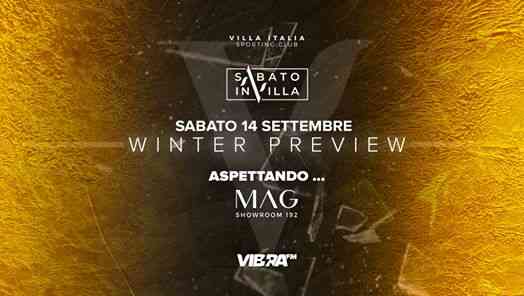 Winter Preview | Il Sabato in Villa