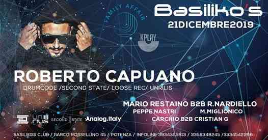 21 Dicembre_Roberto Capuano Basiliko's Family Affair