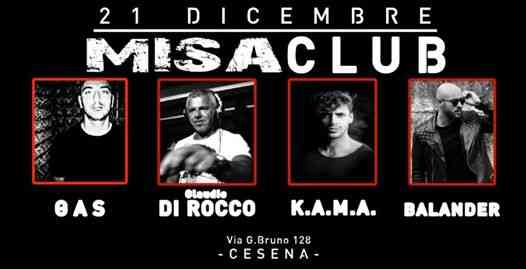 MisàClub party #4 guest Claudio Di Rocco Free Entry