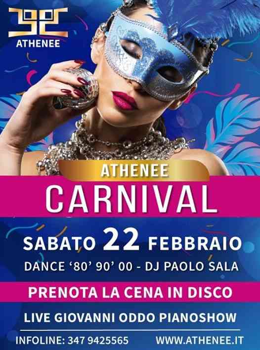 Athenee Club - Sabato 22 Febbraio - Carnival Party