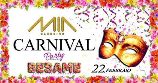 Besame Carnival Party al MiaClubbing