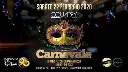 Carnevale 2020 Al COUNTRY