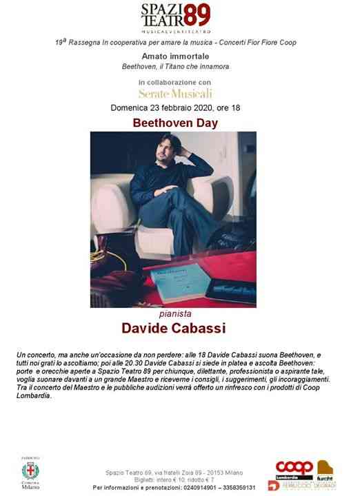 Davide Cabassi - Beethoven-Day a ST89!