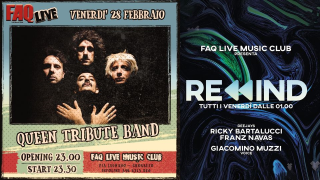 FAQsimile + Rewind // 28 Febbraio 2020 // Queen Tribute Band