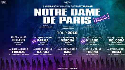 Notre Dame de Paris Tour 19/20 Livorno