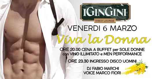 Viva la Donna - Igingini - Venerdi 6 Marzo 2020