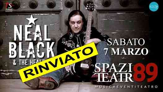 Rinviato / Neal Black & The Healers a Milano / Spazio Teatro 89