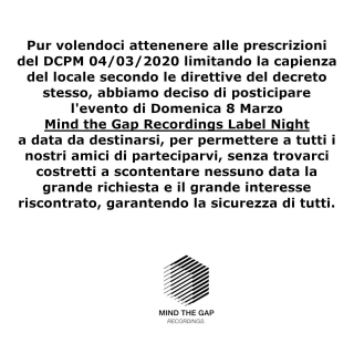 Mind the Gap Recordings Label Night // Retronouveau