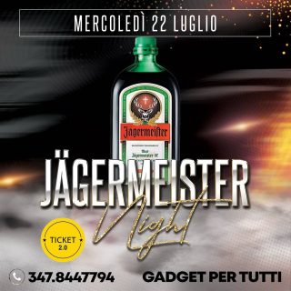 Mercoledì ★ Jagermeister Night ★ Ticket 2.0