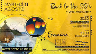 Martedì 11 Agosto-Back To The 90’s “Summertime"