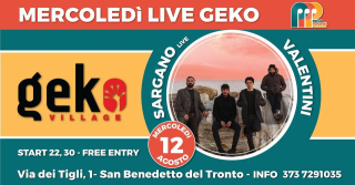 Sargano + Valentini live Geko - Ingresso Gratuito