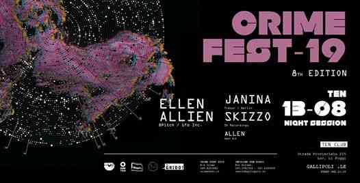 13.08 Crime Fest 2019 • Ellen Allien-Janina-Skizzo