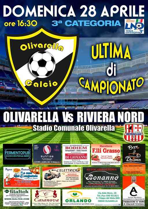 Olivarella Calcio vs Riviera Nord