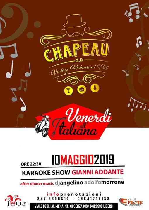 Il Venerdì all'Italiana _ Chapeau 2.0 _ Gianni Addante Show Live