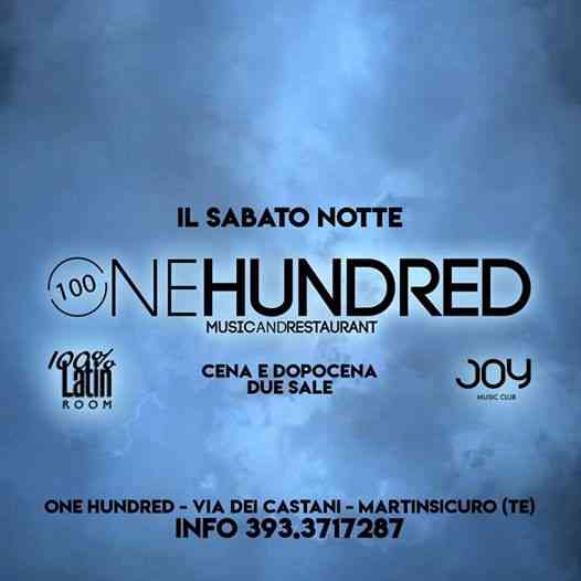 SAB 2 FEB • OneHundred -Cena&Dopocena - Latino & Disco