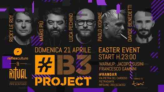 Easter event project #B3 Domenica 21 Aprile Hangar Club