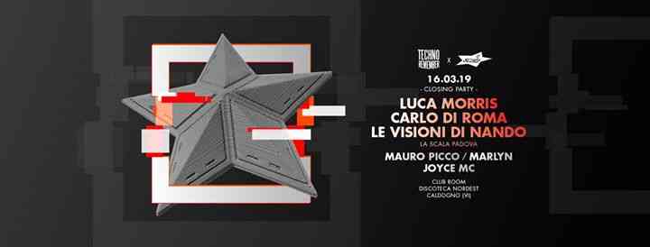 Techno Remember w/ “LA SCALA IN TOUR“, Mauro Picco Marlyn, Joyce