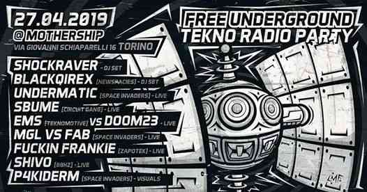 Free Underground Tekno Radio Party