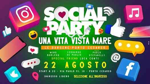 22 Ago Social Party Le Darsene