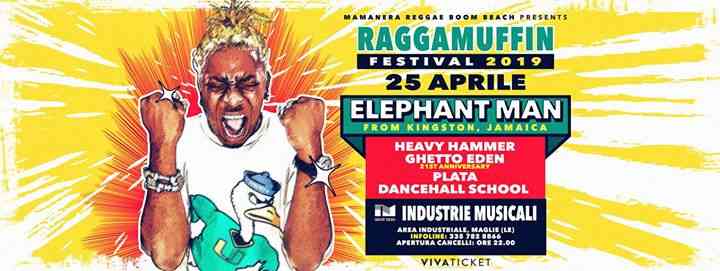 Elephant Man Live - Raggamuffin Festival Salento - 25 Aprile
