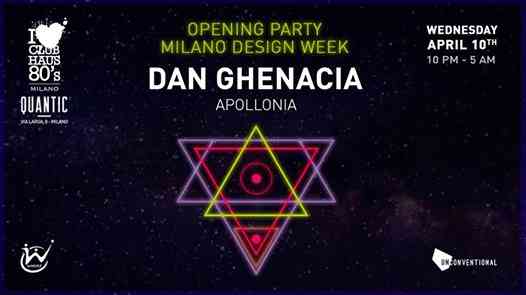 MDW Opening with Dan Ghenacia (Apollonia) at Quantic