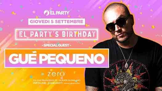 GUE Pequeno Live - El Party's birthday