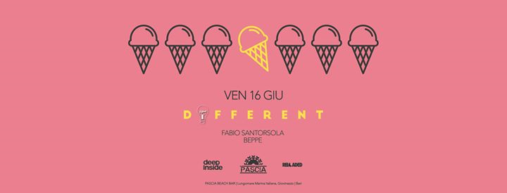 Ven 16|02 Different at Pascià Beach Bar
