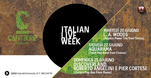 Roberto Angelini e Pier Cortese | Italian Live Week @Cantiere