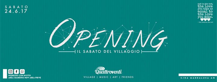 Opening Quattroventi 2017