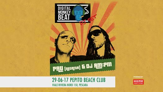 Giovedì 29 Giugno @Pepito Beach w/Digital Monkey Beat DJ SET