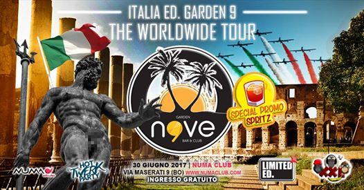 30/06 ☆ Garden NOVE — “ Worldwide tour " : Italia — Free Entry