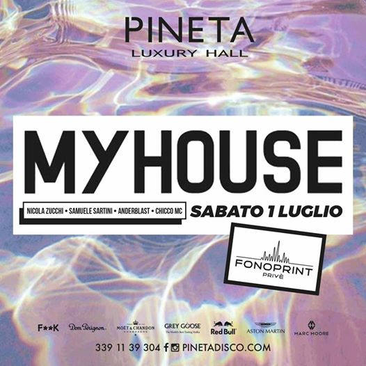 Sabato 1 Luglio - My House by Pineta Luxury Hall