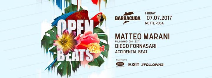 OPEN BEATS @ Barracuda Club _Venerdì 07.07.2017