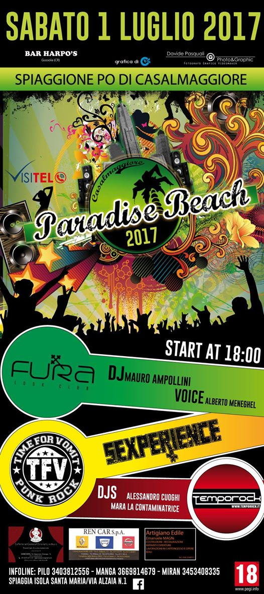 Paradise Beach 2017 feat Fura + Temporock