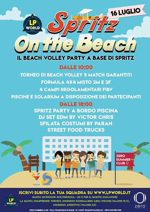 Spritz on the Beach - Il Beach Volley Party a base di Spritz
