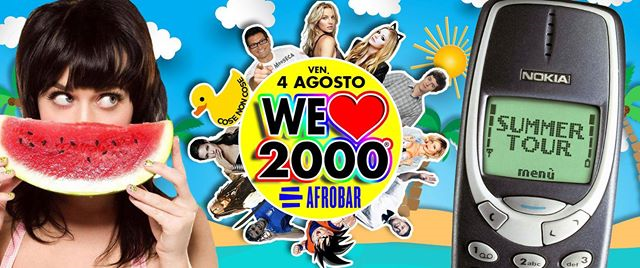 Stasera! WE Love 2000® PARTY Catania - Ven 4 Agosto@Afrobar