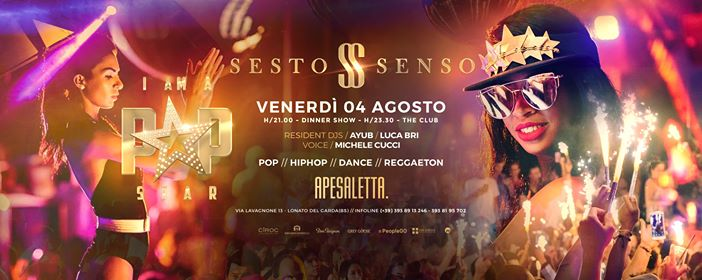 Sesto Senso • I Am A Popstar • 4 Agosto 2017