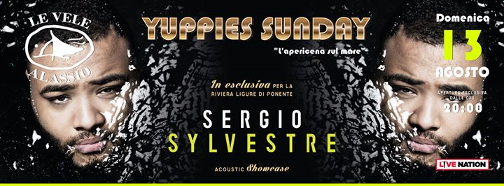 Dom 13 Agosto: Sergio Sylvestre at Le Vele Alassio