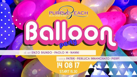 Balloon Party al Purple Beach