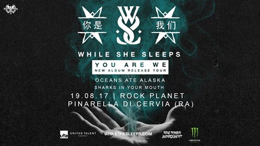 While She Sleeps al Rock Planet Sabato 19 Agosto