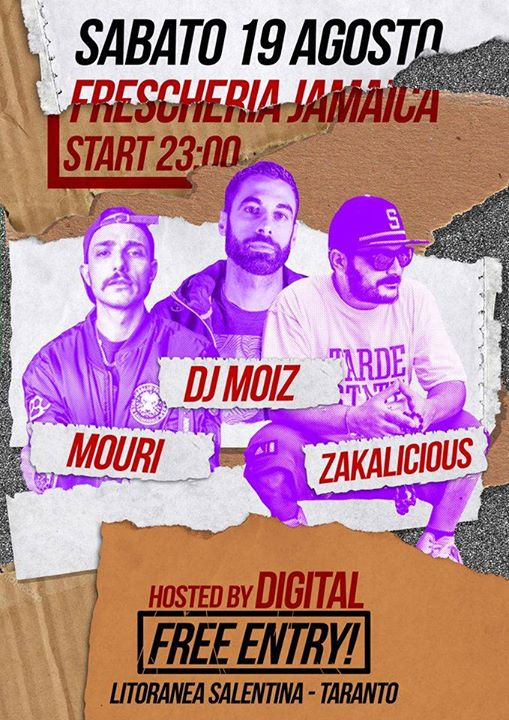 19/8/17 Mouri- Zakalicious feat Dj Moiz-live showcase+dancehall